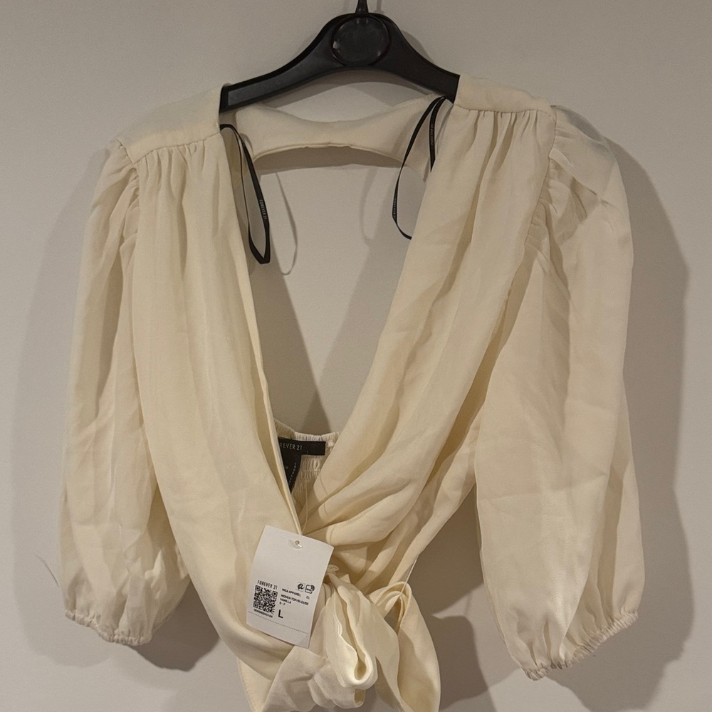 Elegant Cream Women's Top